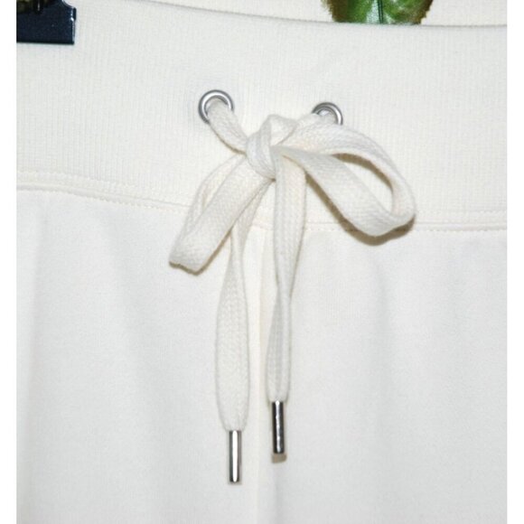 NWT Calia Cream Fleece Pull On Crop Pants Size XXL High Rise Raw Hem Straight - Picture 3 of 10